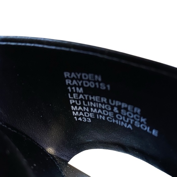 STEVE MADDEN RAYDEN Women's size 11M Black Platform Sandals with Chunky Heel - Picture 9 of 10